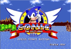 Sonic - The Lost Land Title Screen